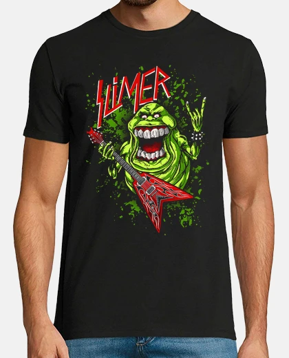 Playera Moquete Slimer - Rockero