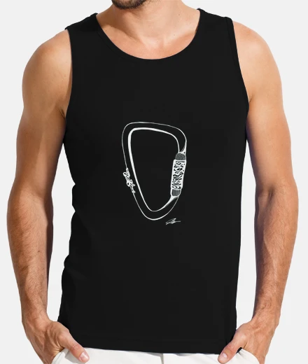 T-shirt moschettone da ascensione canotta uomo