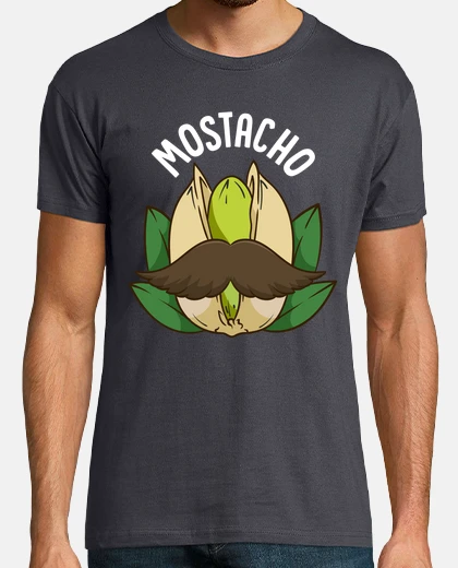 Camiseta Mostacho Pistacho Bigote Moustache Humor Día Del Padre