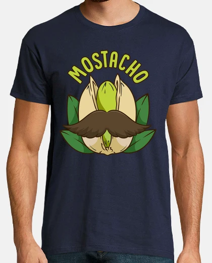 Camiseta Mostacho Pistacho Bigote Moustache Humor Día Del Padre