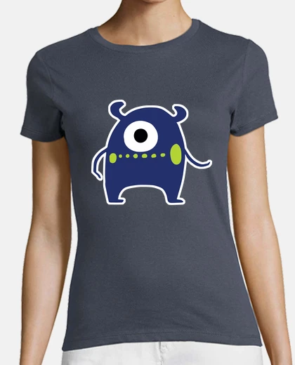 T-shirt mostro blu navy