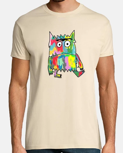 T-shirt mostro colorato