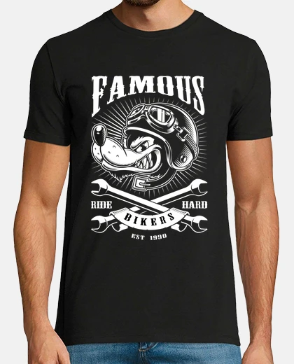 Tee-shirt motard loup
