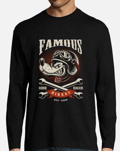 Tee-shirt motard loup