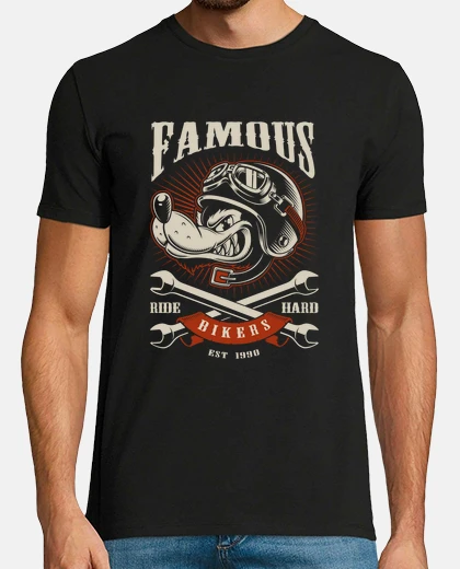 Tee-shirt motard loup