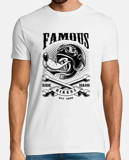 Tee-shirt motard loup