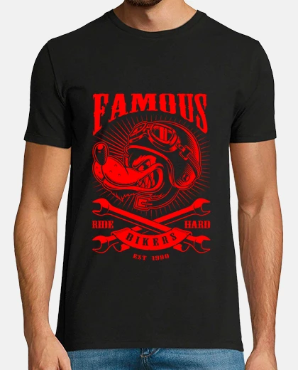 Tee-shirt motard loup