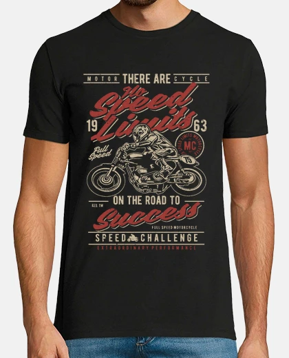 Tee-shirt motard pas de limites de vitesse