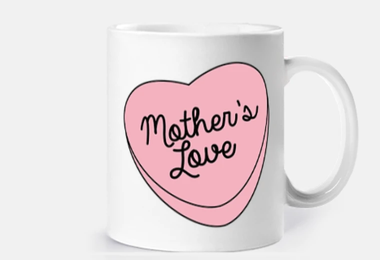 Cup mother39s love heart candy pastel pale 