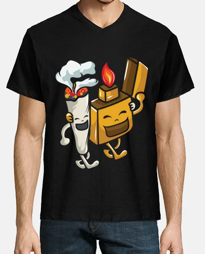 Tee-shirt motif d39 friends communs briquet marij