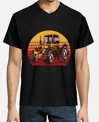 Tee-shirt motif de cadeau rétro tracteur fermier