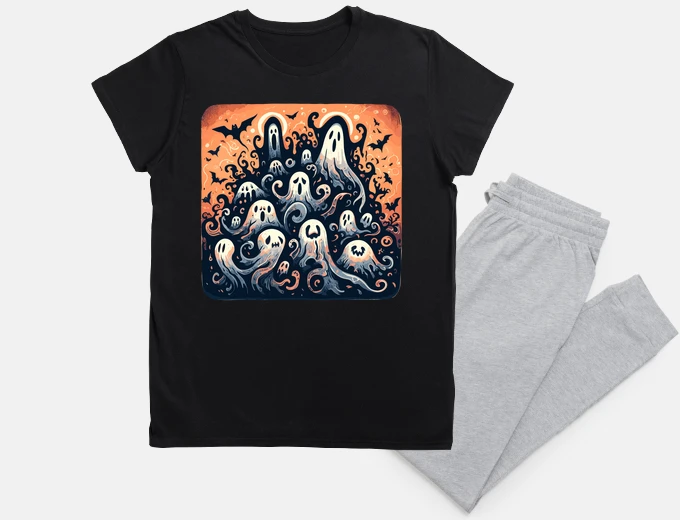 Pyjama motif de fantômes d39Halloween et chauv