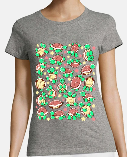 Tee-shirt motif tortue adorable chemise womans