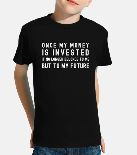 Kids Motivational money quote invested money