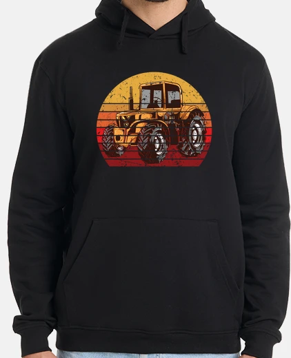 Felpa motivo regalo vintage retrò trattore co