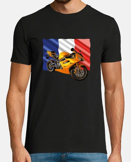 T-shirt moto con band era de france