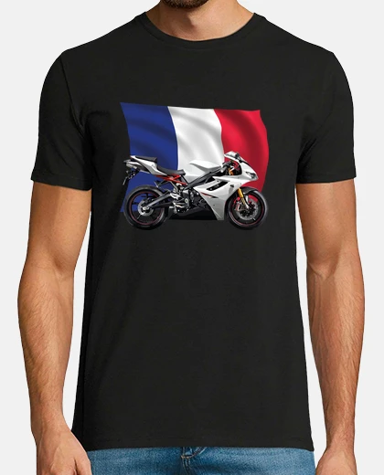 T-shirt moto con la band era francese a