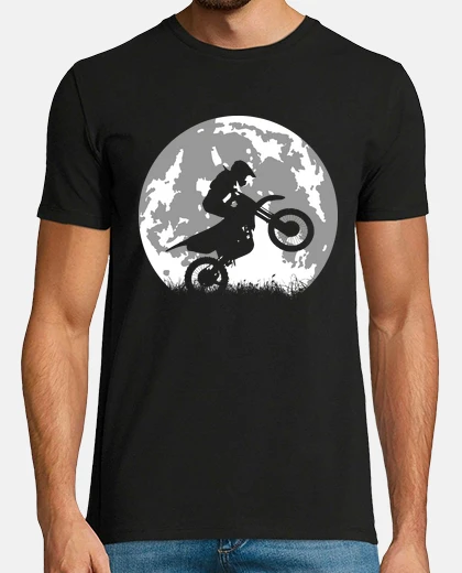 Tee-shirt moto cross - pleine lune