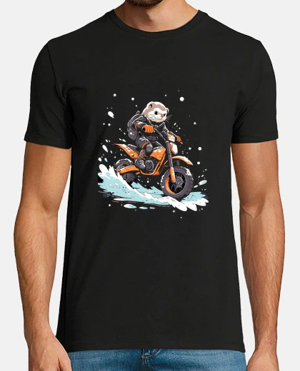 Camiseta moto de cross nutria corredor de hielo 