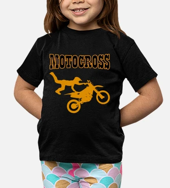 Camiseta ninos moto de motocross laTostadora