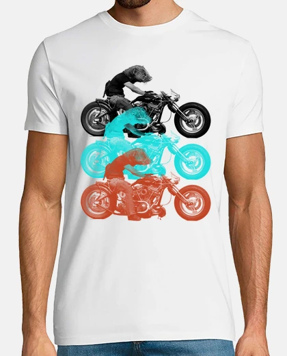 T-shirt moto donnola