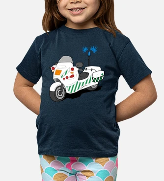 Camiseta ninos moto guardia civil mang. laTostadora