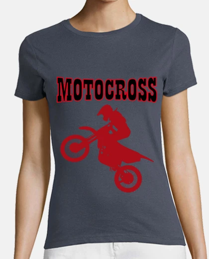 T-shirt moto su moto cross