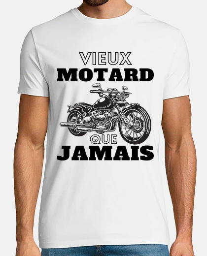 T-shirt moto vecchio motociclista che mai regalo umoristico