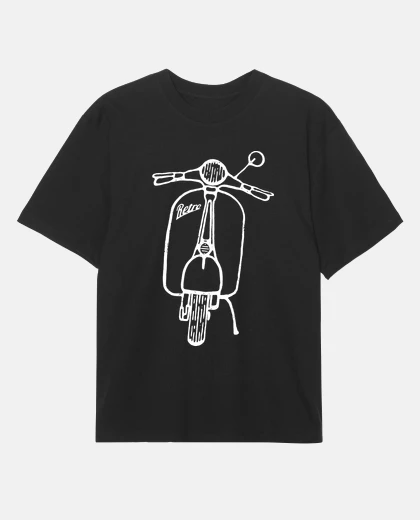 T-shirt moto vespa vintage