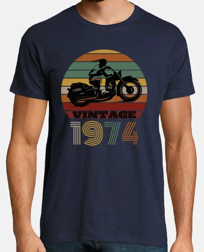 T-shirt moto vintage 1974