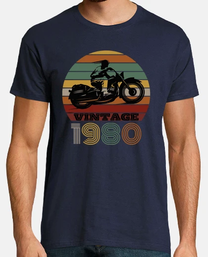 T-shirt moto vintage 1980