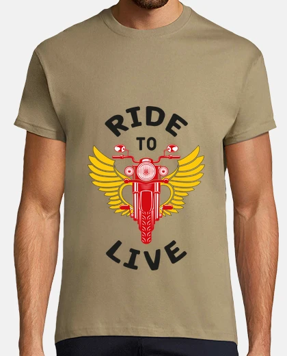 T-shirt motocicletta - guida per vivere