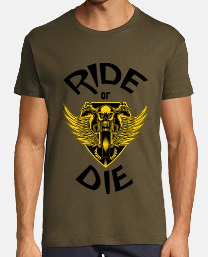 T-shirt motocicletta: cavalca o muori