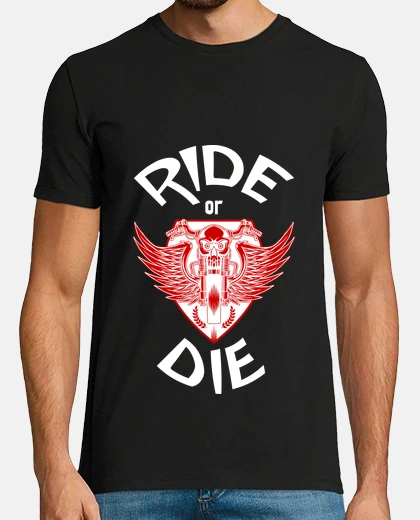 T-shirt motocicletta: cavalca o muori