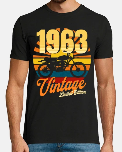 T-shirt Motociclista 1963 60 Anni Compleanno