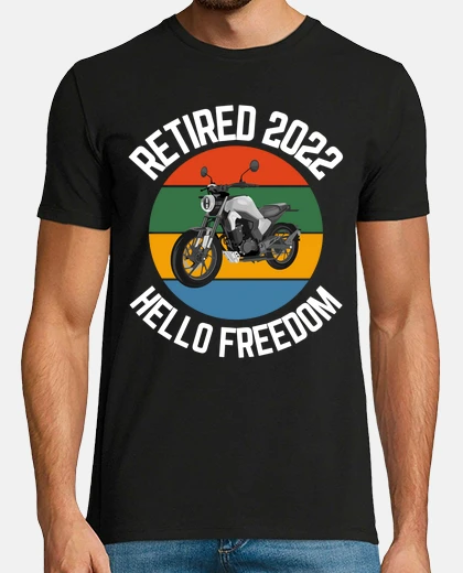T-shirt motociclista in pensione 2022 inferno o