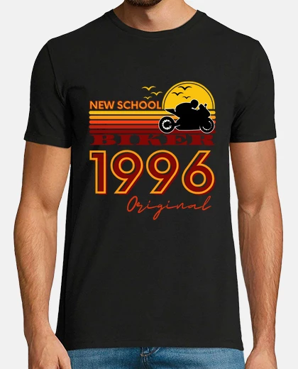 T-shirt motociclista nuovo 1996
