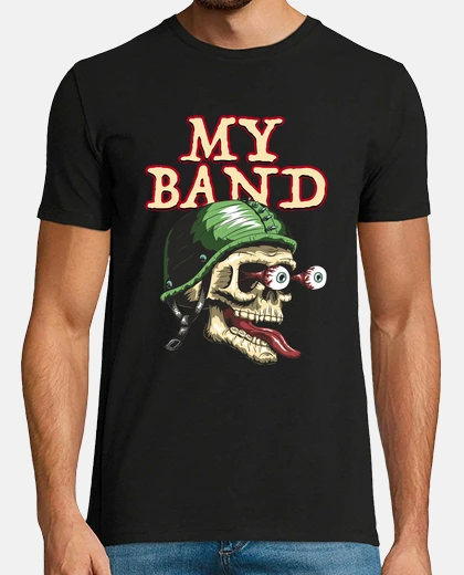 T-shirt motociclisti della t-shirt vintage vintage miei biker della band