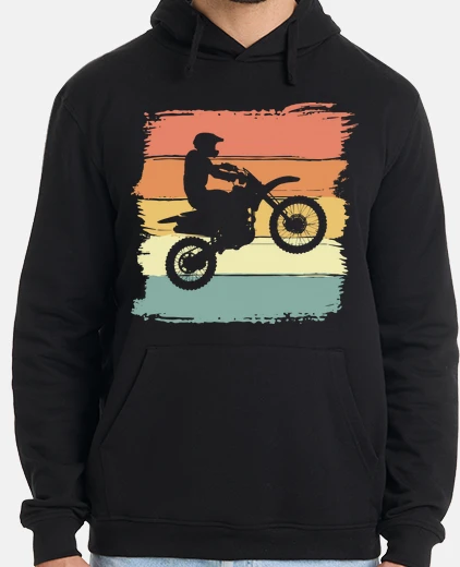 Hoodie Motocross Bike retro vintage for