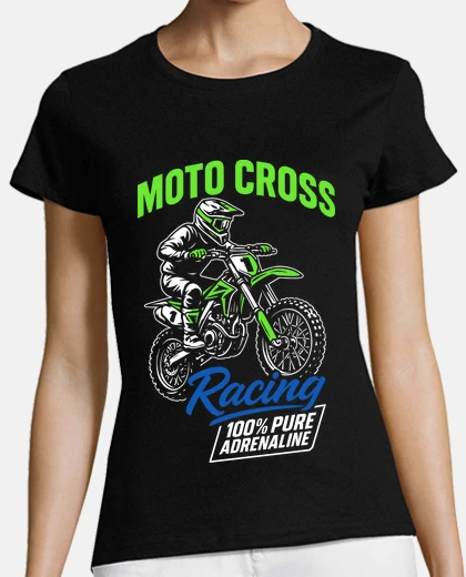 Tee-shirt motocross course moto enduro cross