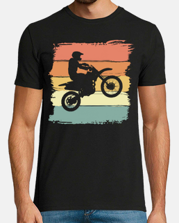 T-shirt Homme Col V Evolution Motocross Motard Moto Dirt Bike