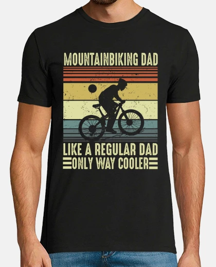 T-shirt mountain bike idea regalo papà montagna