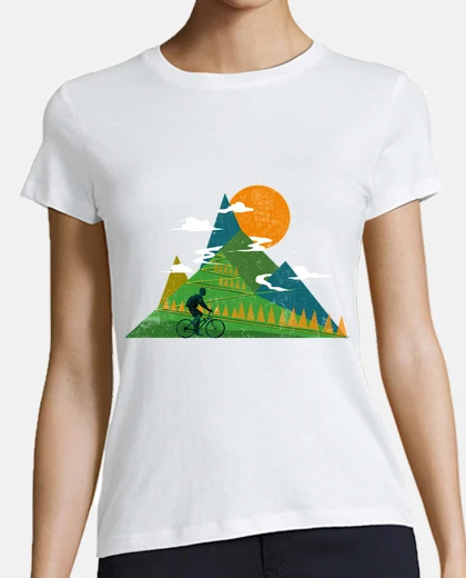 T-shirt mountain biker