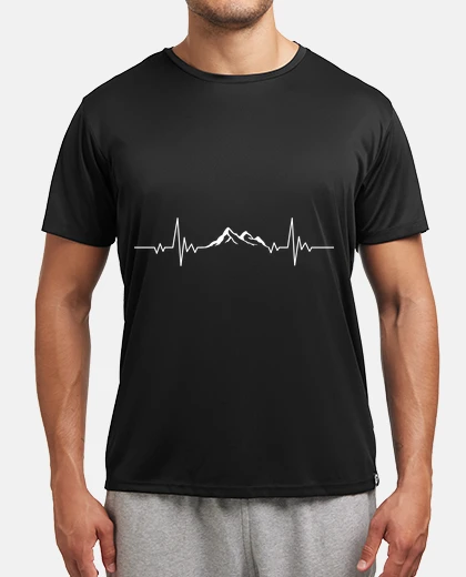 T-shirt MOUNTAIN HEARTBEAT Funny Hiking Hikers