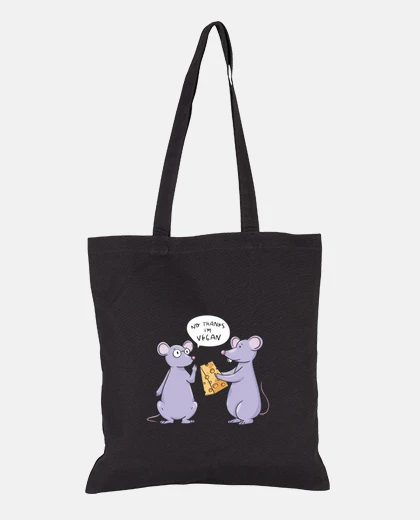 Bag mouse, vegan, humorous, gruyere cheese, vegan women&#39;s bag