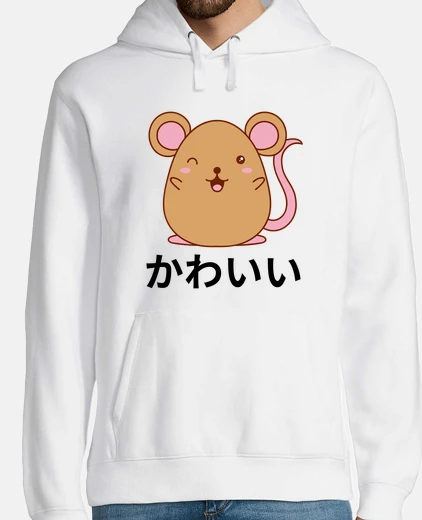 Hoodie mouse wink kawaii chibi anime
