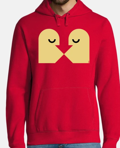 Hoodie mouth kiss - kissing couple - lgbt - 2c