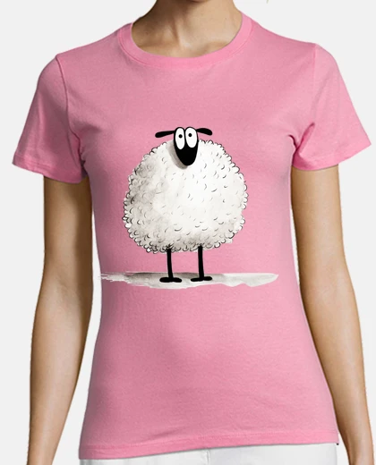 Tee-shirt mouton stylisé dessin animé funny
