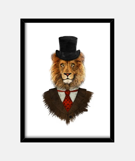 Quadro mr leone nebbia