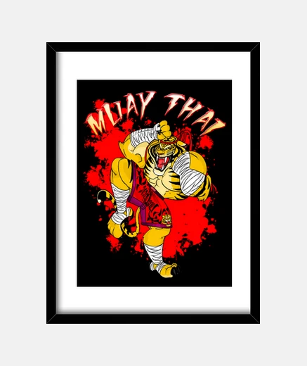 Framed muay thai